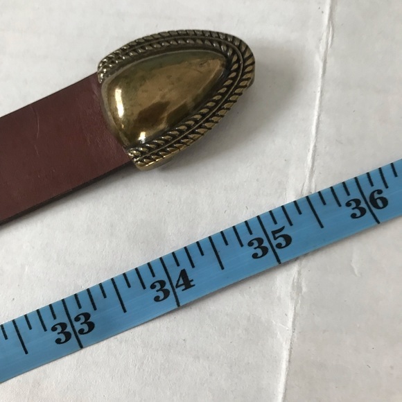 COLDWATER CREEK Belt Brown Leather Adjustable - Picture 11 of 16